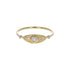 Small Sun Eye Diamond Ring