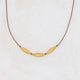 Golden Rice Trio Talisman Necklace